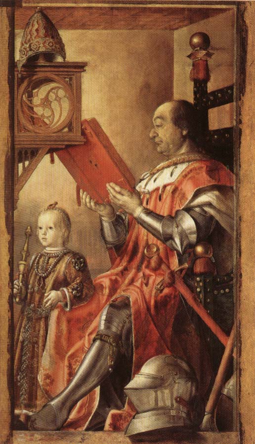 BERRUGUETE, Pedro Federico da Motefeltro,Duke of Urbino,with His Son Guidobaldo